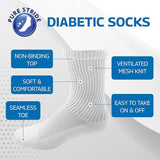 Pure Stride Diabetic Socks Crew Length